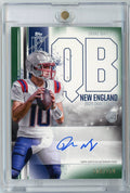 2024 Topps Signature Class Drake Maye #RCADM Green Foil Auto /150 Rookie RC Football Card