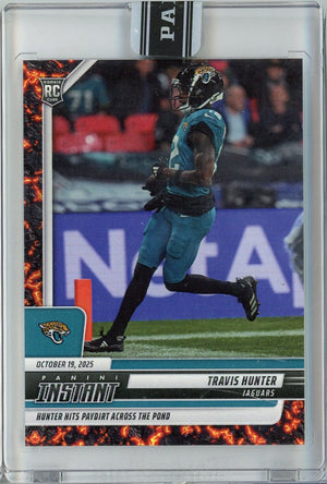 2025 Panini Instant Travis Hunter #157 Magma 1/1 Jacksonville Jaguars Rookie RC Football Card