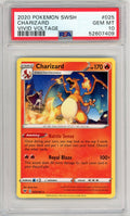 Graded 2020 PKM Sword & Shield Vivid Voltage #025 Charizard Trading Card Game PSA 10 Gem Mint