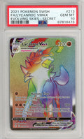 Graded 2021 PKM Sword & Shield Lycanroc #213 Vmax Evolving Skies Secret Trading Card Game PSA 10 Gem Mint