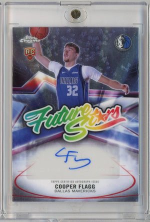 2025 Topps Cooper Flagg #FSCF Future Stars Auto Dallas Mavericks Rookie RC Basketball Card