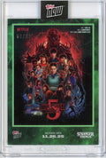 2025 Topps Now Stranger Things #STRA Green /99 Season 5 Cover Art Card