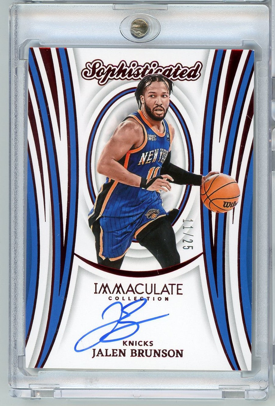2023 Panini Immaculate Jalen Brunson #SSSJBN /25 Sophisticated Auto Basketball Card