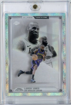 2025 Topps Chrome Glass Canvas LeBron James #GC1 Los Angeles Lakers Basketball Card