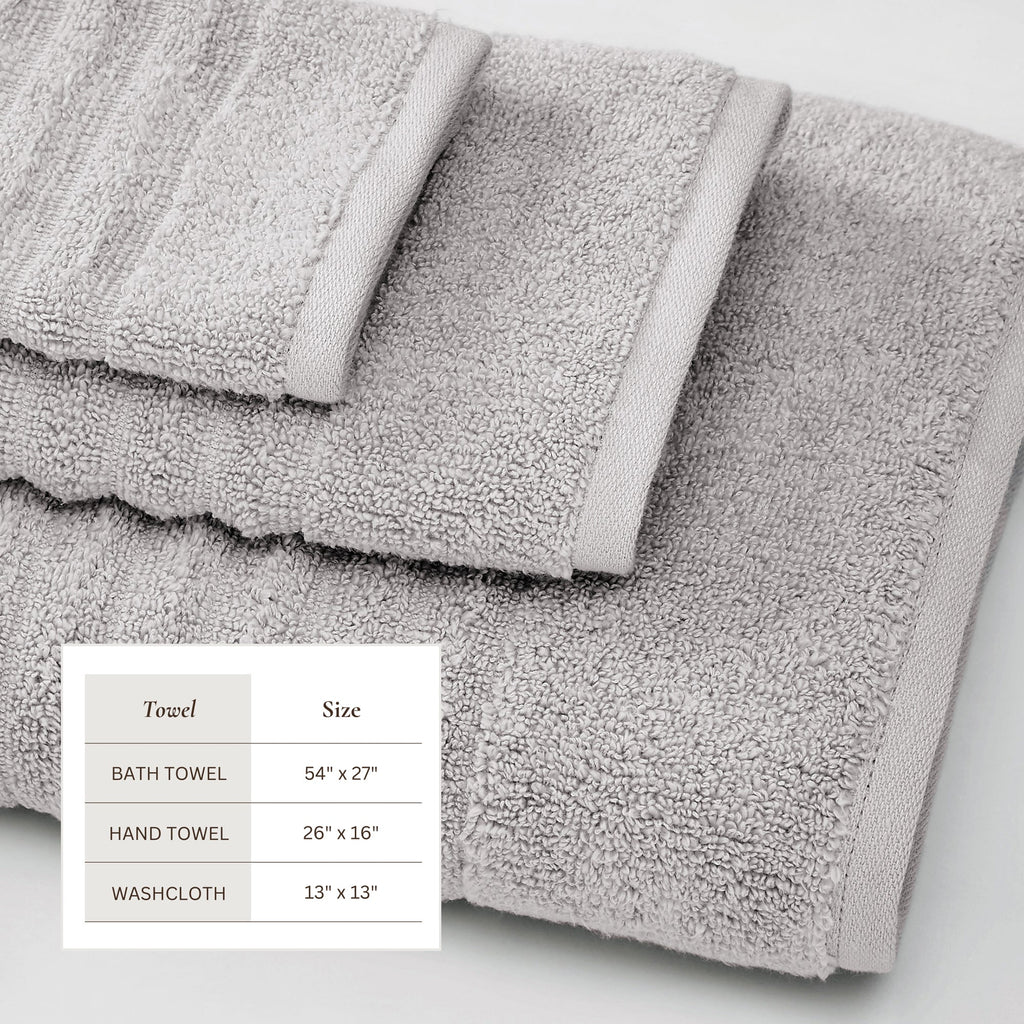 Luxury Combed Cotton Bath Towel Set - Karina Collection