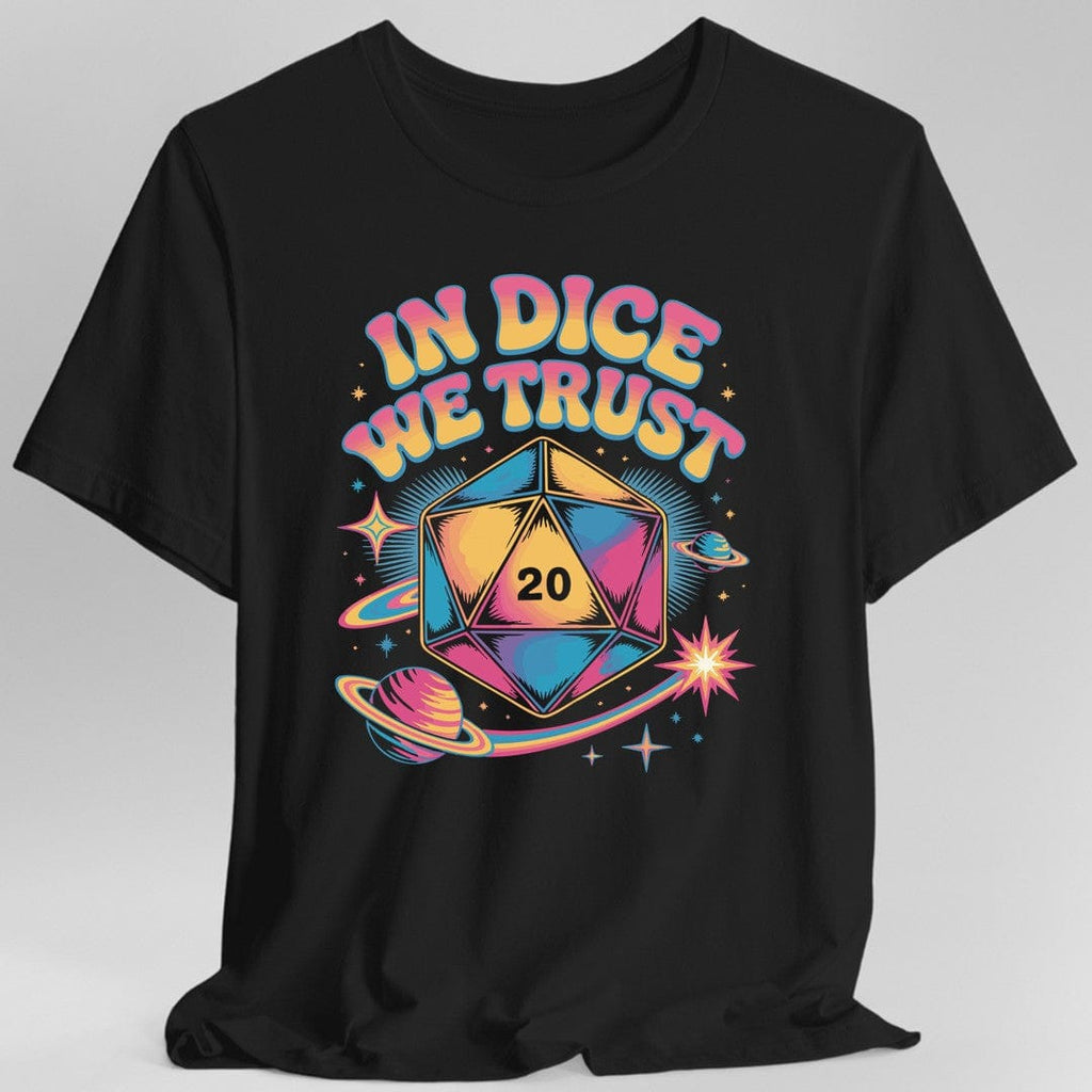 In Dice We Trust Psychedelic D20 T-Shirt
