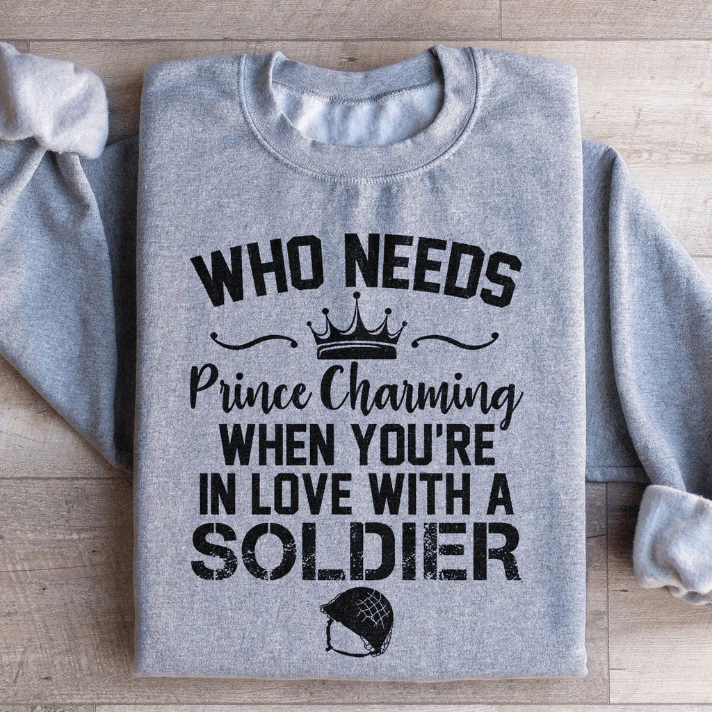 In Love With A Soldier Sweatshirt