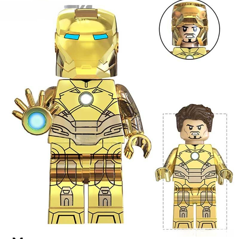 Iron Man Avengers Tony Stark Gold suit Avengers Marvel MCU Minifigure 3