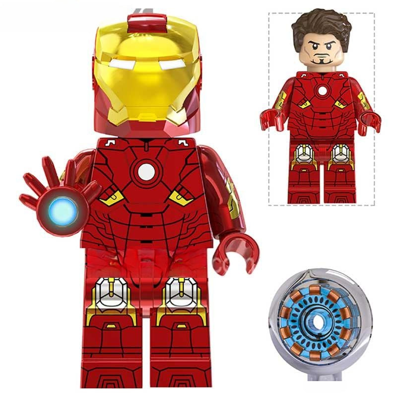 Iron Man Avengers Tony Stark Red Suit Avengers Marvel MCU Minifigure 5