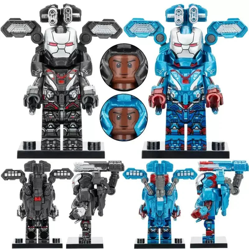 Iron Patriot & War Machine Set of 2 Minifigures Avengers Marvel MCU