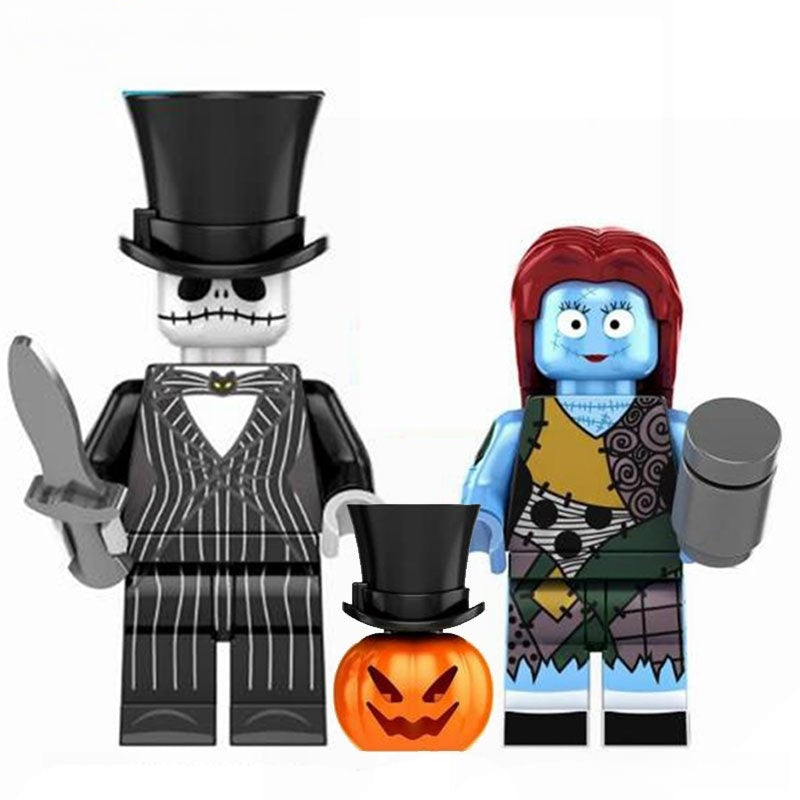 Jack Skellington & Sally Nightmare Before Christmas Minifigure Toy 1