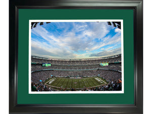 Framed MetLife Stadium New York Jets 11"x14" Football Photo Professionally Matted