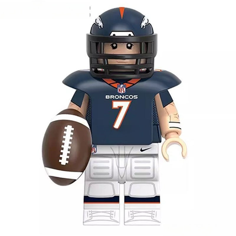 John Elway NFL Football Legends Lego Minifigures Custom sports Toys