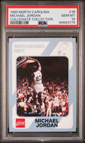 Graded 1989 North Carolina Collegiate Collection Michael Jordan #16 Basketball Card PSA 10 Gem Mint