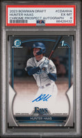 Graded 2023 Topps Bowman Draft Hunter Haas #CDAHHA Chrome Prospects Auto Rookie RC Baseball Card PSA 6