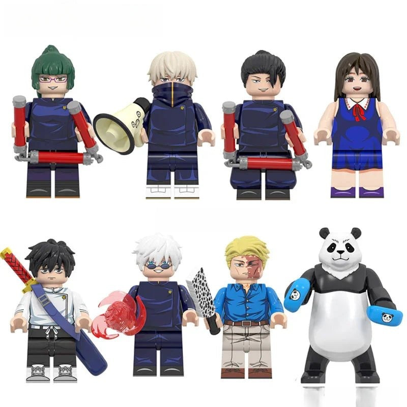 Jujutsu kaisen set of 8 Lego Anime Minifigures Custom Toys 2