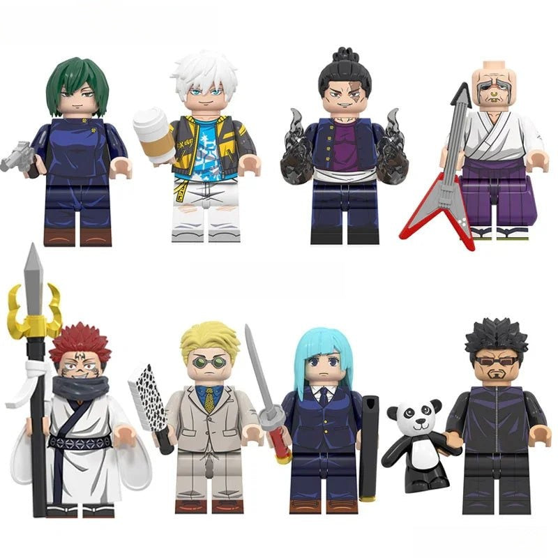 Jujutsu kaisen set of 8 Lego Anime Minifigures Custom Toys 3