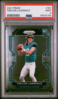 Graded 2021 Panini Prizm Trevor Lawrence #331 Rookie RC Football Card PSA 9 Mint