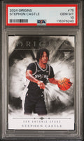 Graded 2024 Panini Origins Stephon Castle #75 Rookie RC Basketball Card PSA 10 Gem Mint