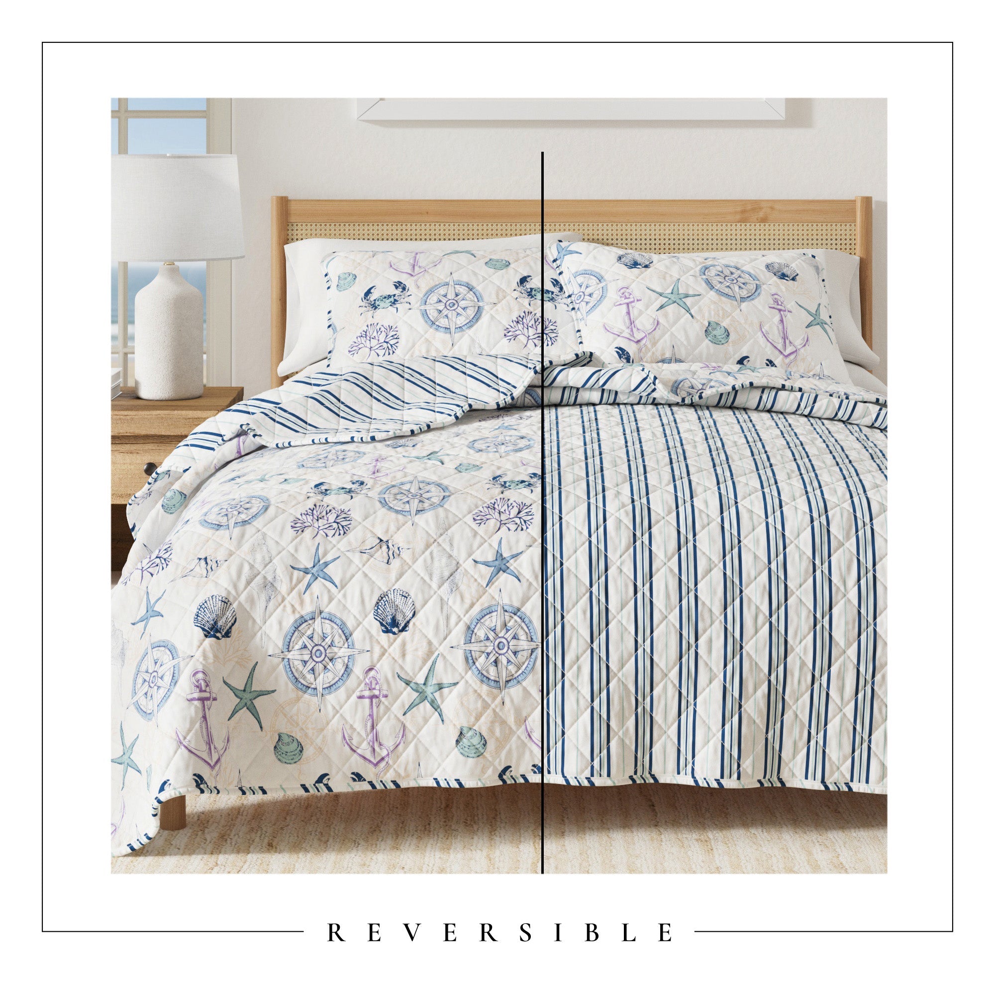 Azure Collection Coastal Quilt Set