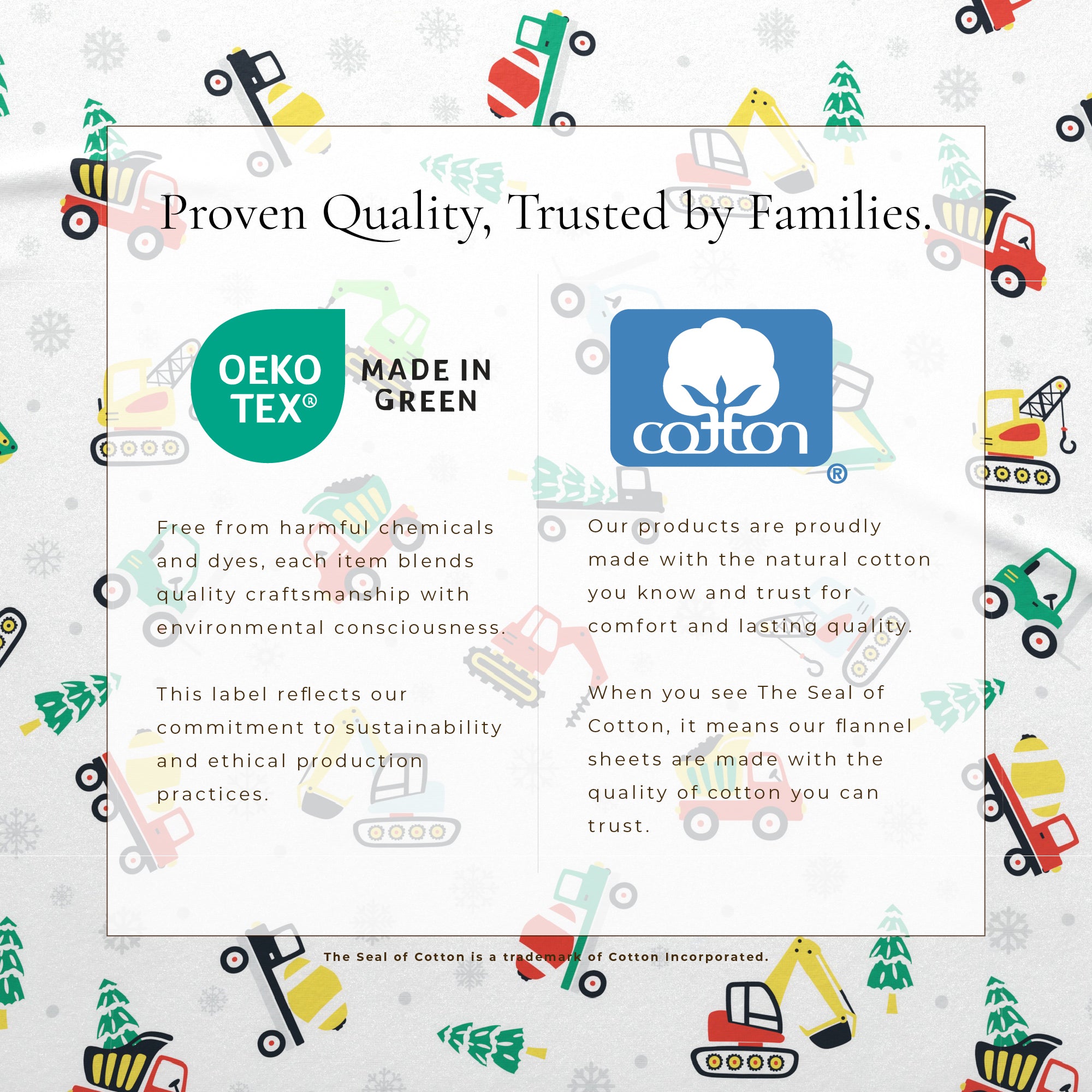 Turkish Cotton Christmas Flannel Sheet - Whittaker Collection