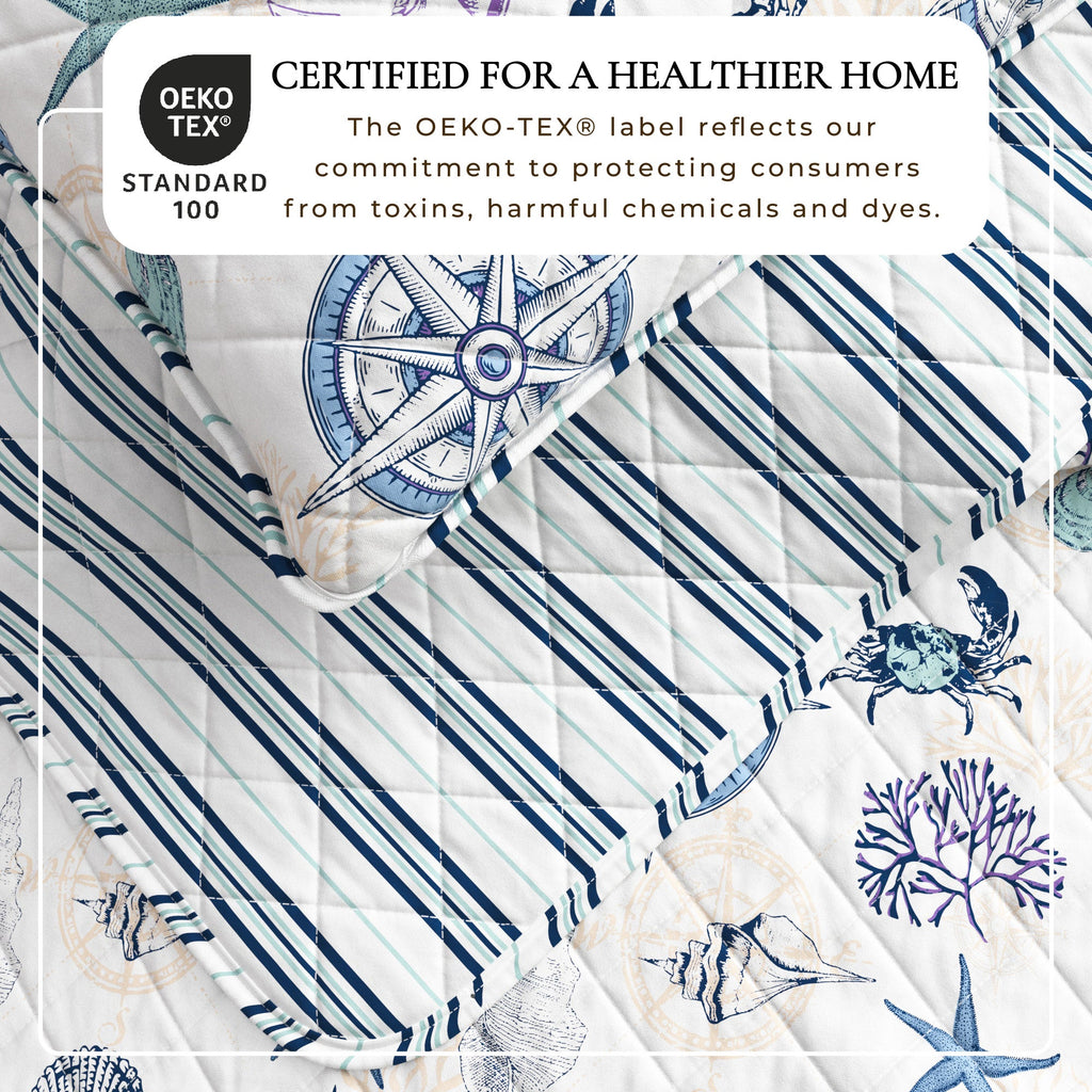 Azure Collection Coastal Quilt Set