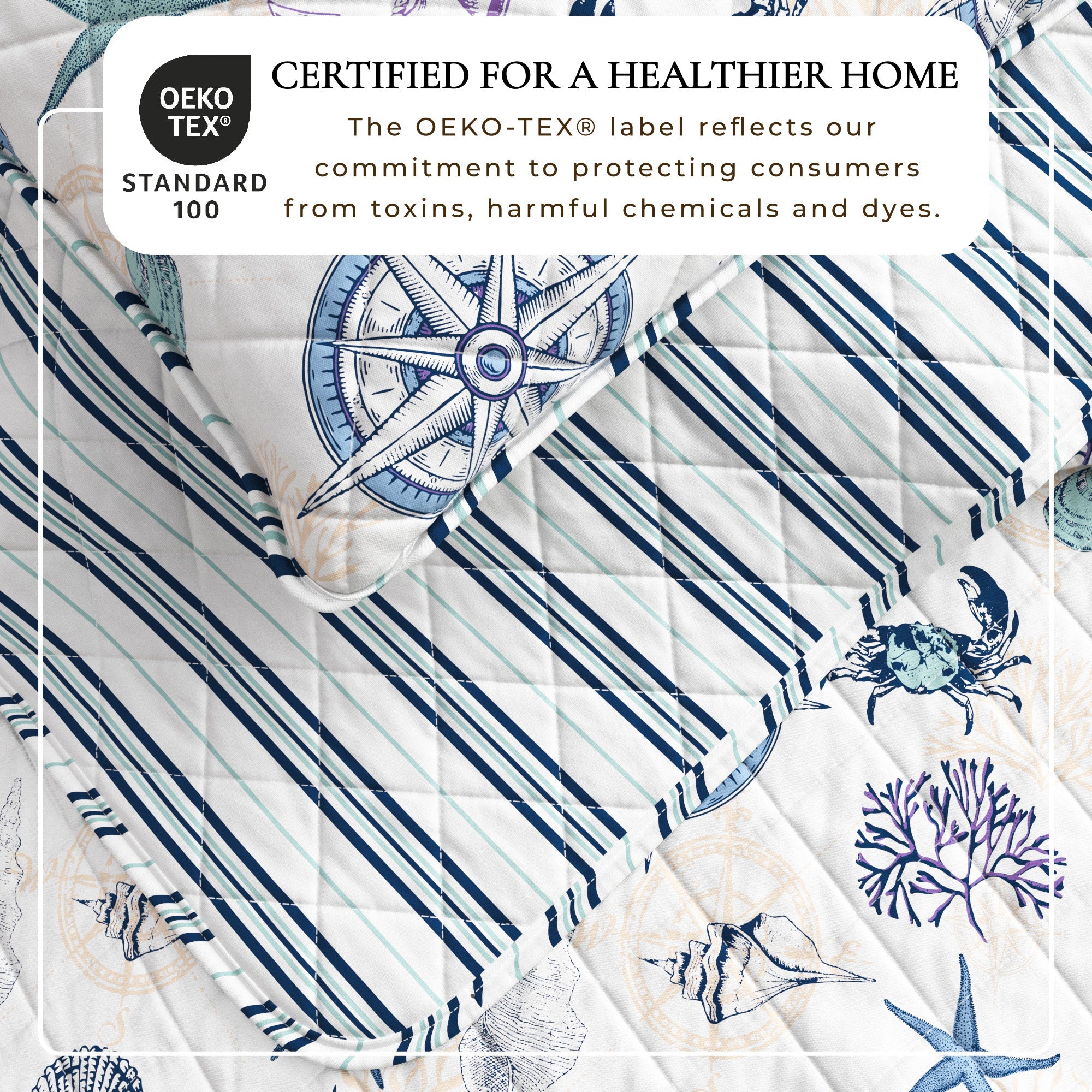 Azure Collection Coastal Quilt Set