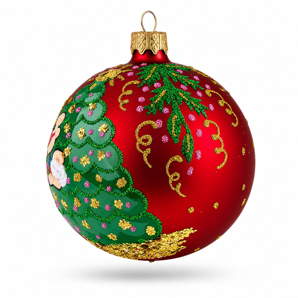 Horse Decorating Tree Glass Ball Christmas Ornament 3.25 Inches