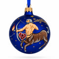 Sagittarius Zodiac Horoscope Sign Glass Ball Christmas Ornament 3.25 Inches