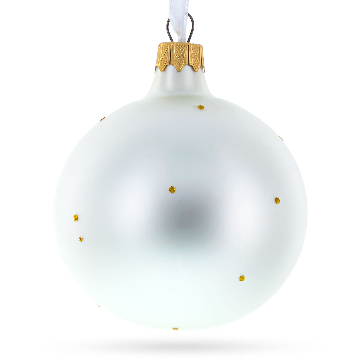 USA Coat of Arms Glass Ball Christmas Ornament 3.25 Inches