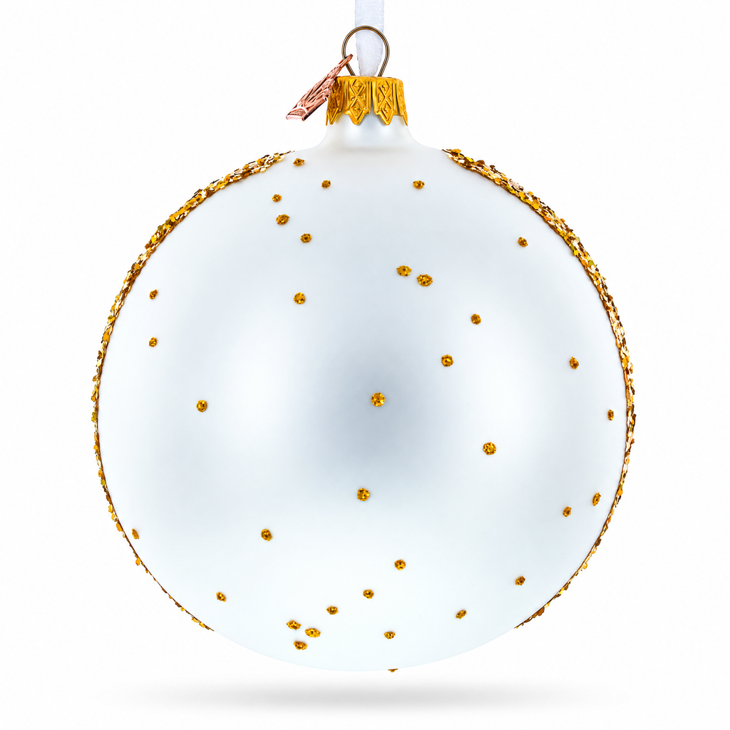 Summer in Bloom Painting Glass Ball Christmas Ornament 4 Inches