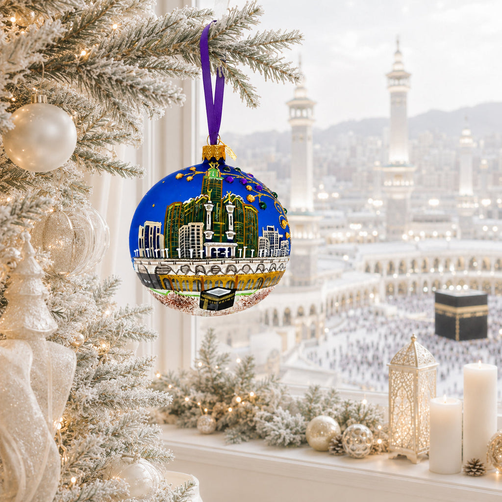 Masjid al-Haram, Mecca, Saudi Arabia Glass Christmas Ornament