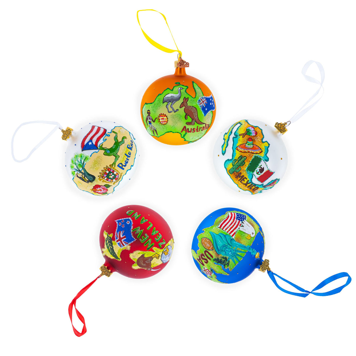 Space Center, Houston, Texas Glass Ball Christmas Ornament 4 Inches