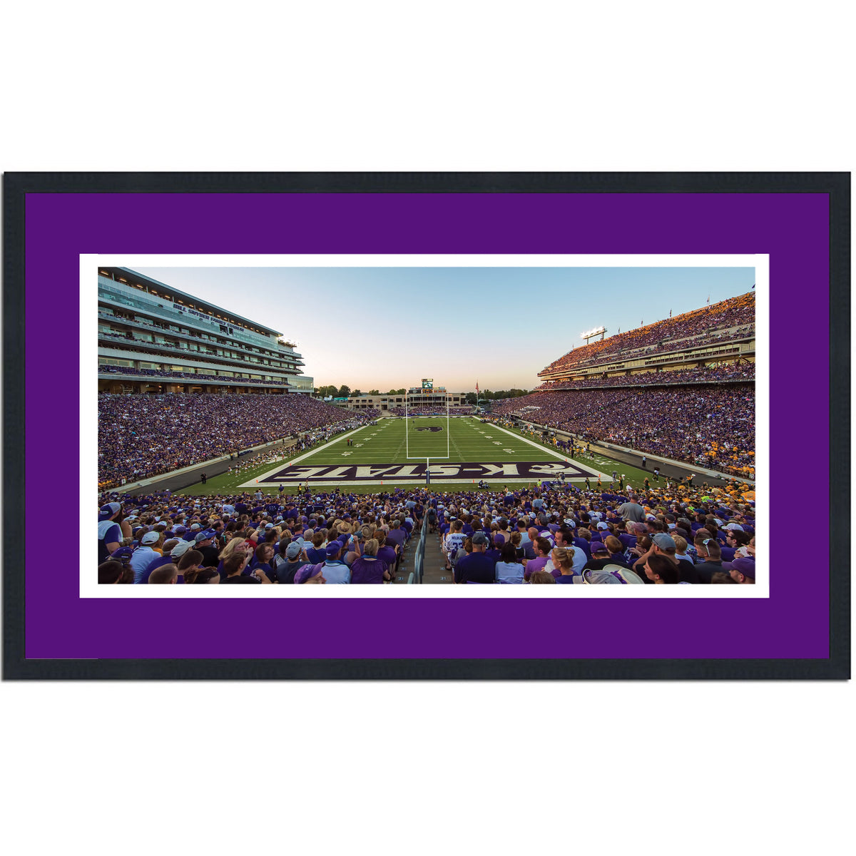 Framed Bill Snyder Family Stadium Kansas State Wildcats 16x24 NCAA Football Photo Professionally Matted