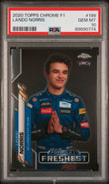 Graded 2020 Topps Chrome Formula 1 Lando Norris #199 Rookie RC F1 Racing Card PSA 10 Gem Mint