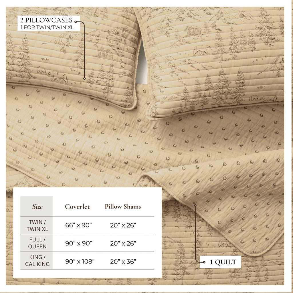 Lodge Printed Quilt - Moonlight Ridge