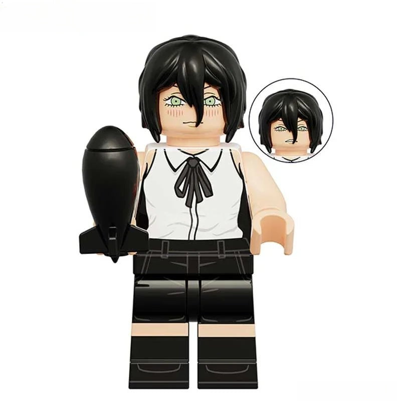 Lady Reze Bomb Girl from Chainsaw Man Lego Minifigures Anime Toys