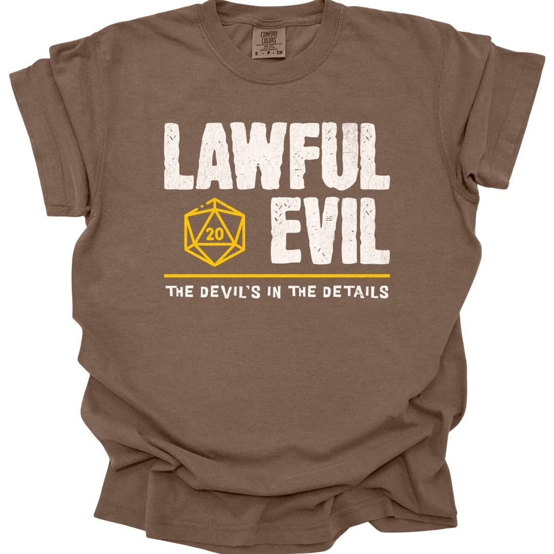 Lawful Evil Shirt - D&D Alignment T-shirt - Comfort Colors