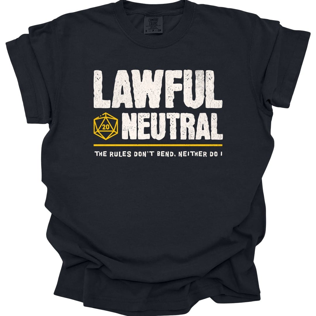 Lawful Neutral Shirt - D&D Alignment T-shirt - Comfort Colors