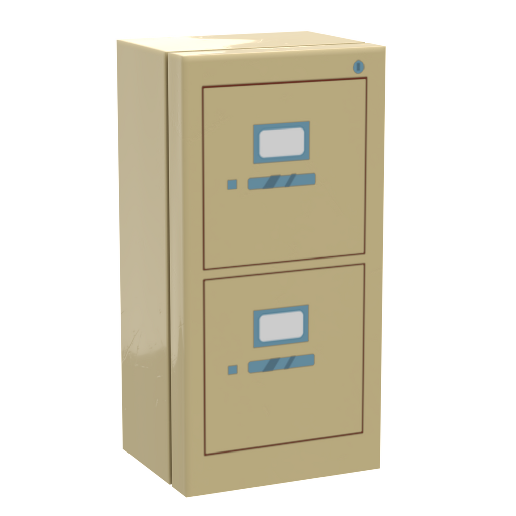 Filing Cabinet for Minifigs made using LEGO parts - B3 Customs