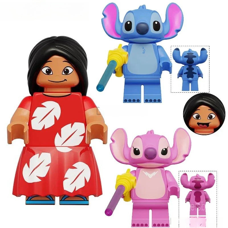 Lilo & Stitch set of 3 Lego Disney Minifigure Toy