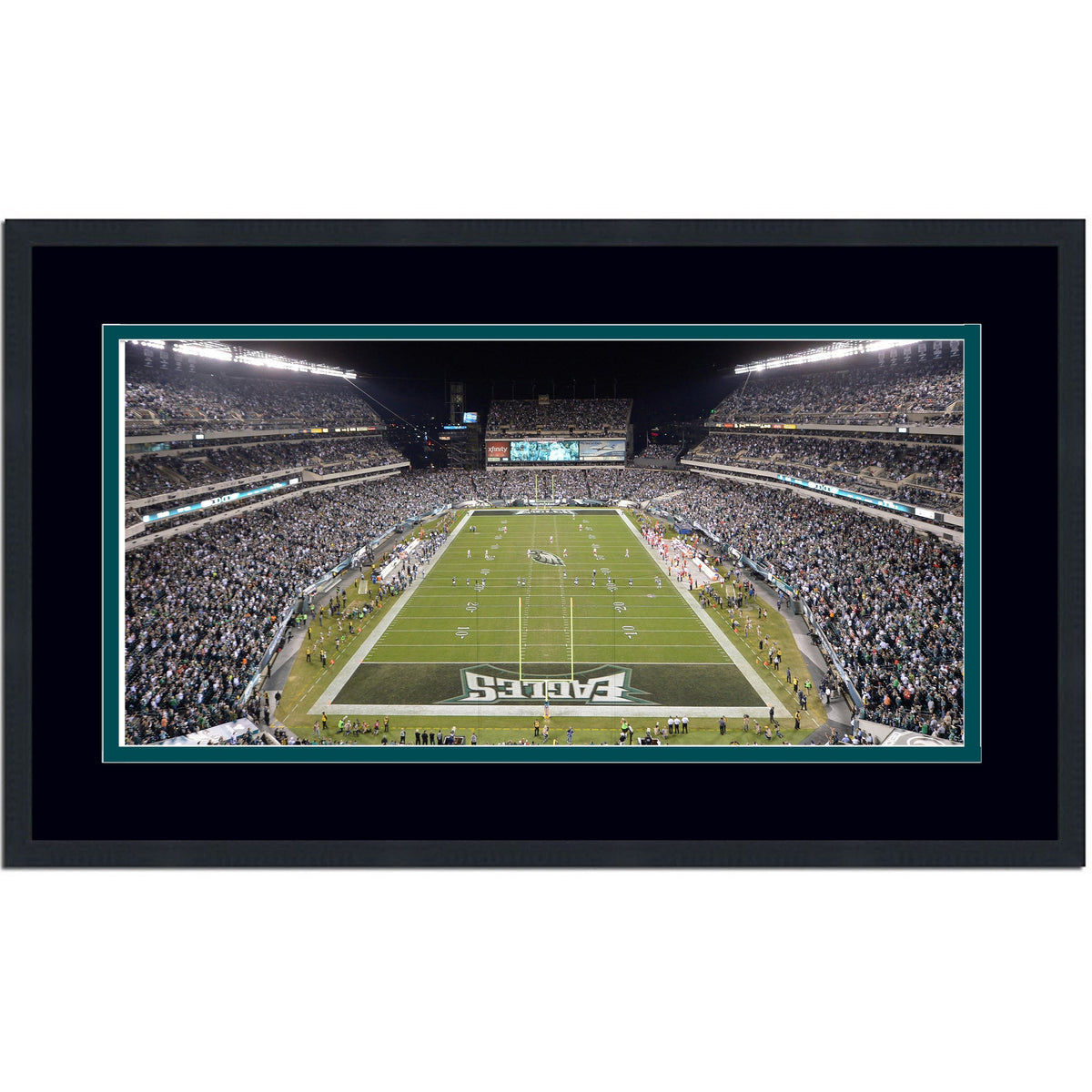 Framed Lincoln Financial Field Philadelphia Eagles 16x24 Football Photo Professionally Matted