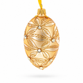 Jeweled Waves on Champagne Glass Egg Ornament 4 Inches