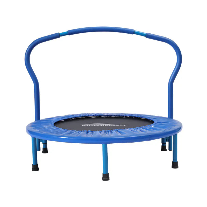 36-Inch Indoor Trampoline with Handrails for Kids