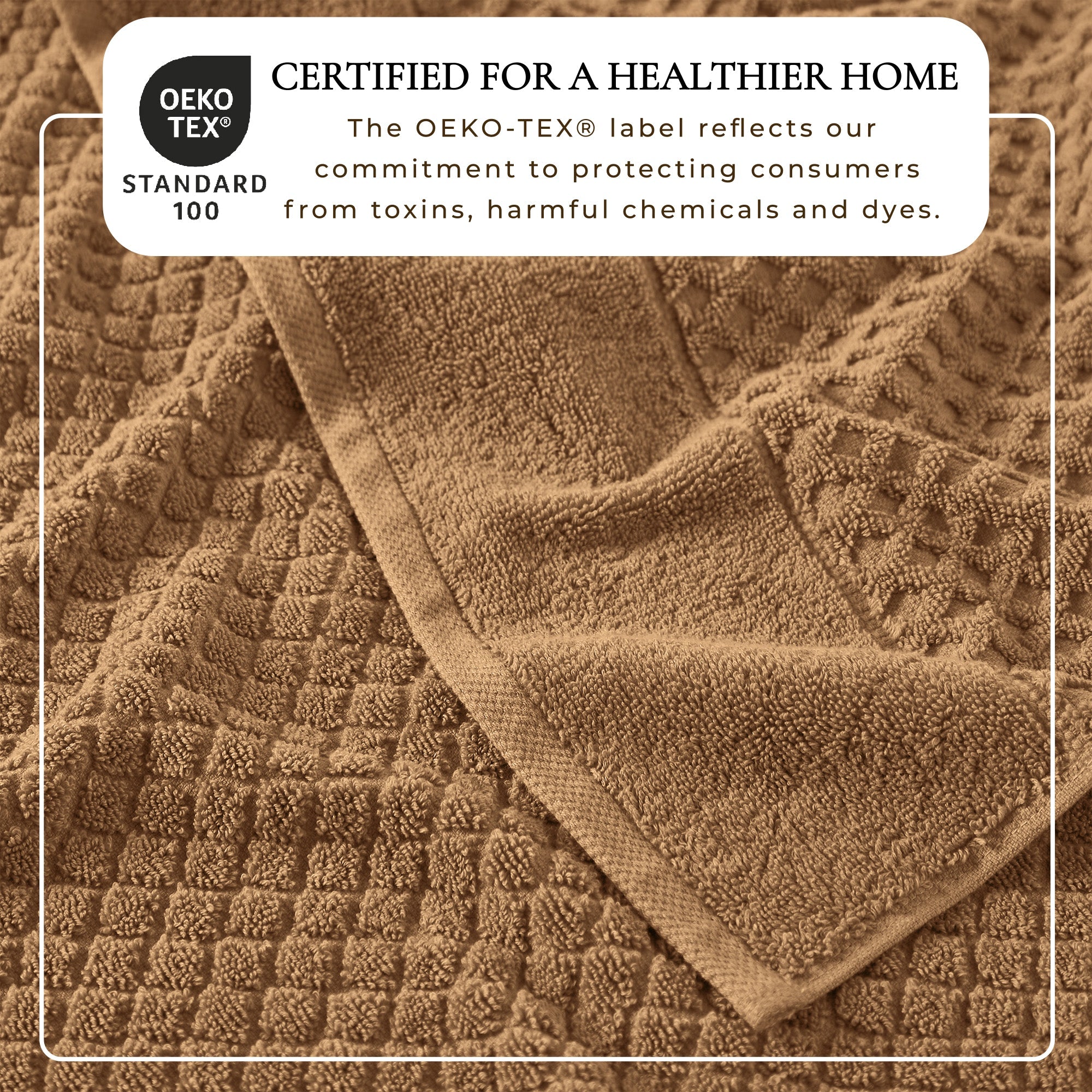 Cotton Diamond Waffle Weave Bath Towel Set - Grayson Collection