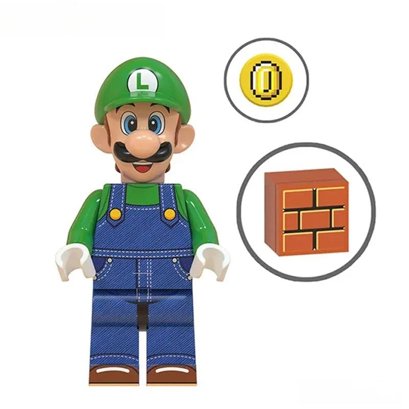 Luigi from Super Mario Brothers Movie Lego Compatible Minifigures