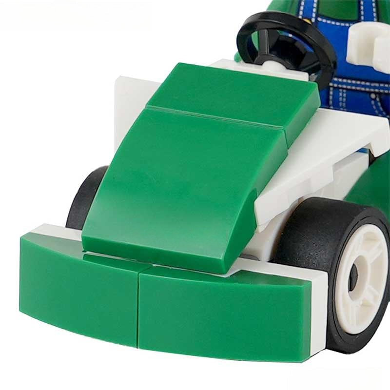 Luigi Kart Brothers Super Mario Minifigure Toy