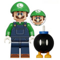 Luigi & Bomb from Super Mario Brothers Lego Compatible Minifigures