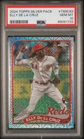 Graded 2024 Topps Silver Pack Elly De La Cruz #T89C83 Rookie RC Baseball Card PSA 10 Gem Mint