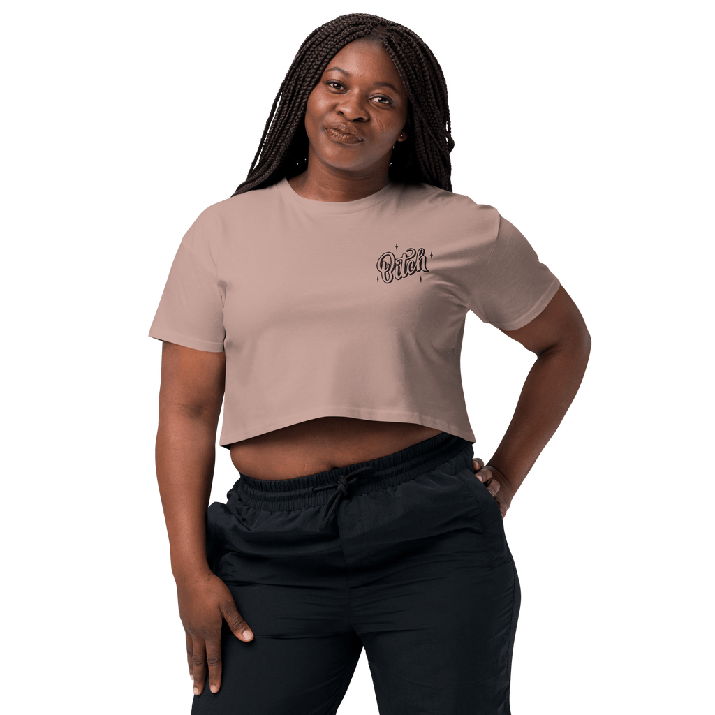 Magical Bitch Embroidered Crop Top